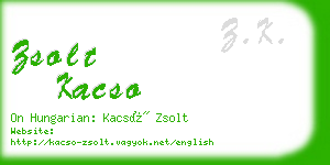 zsolt kacso business card